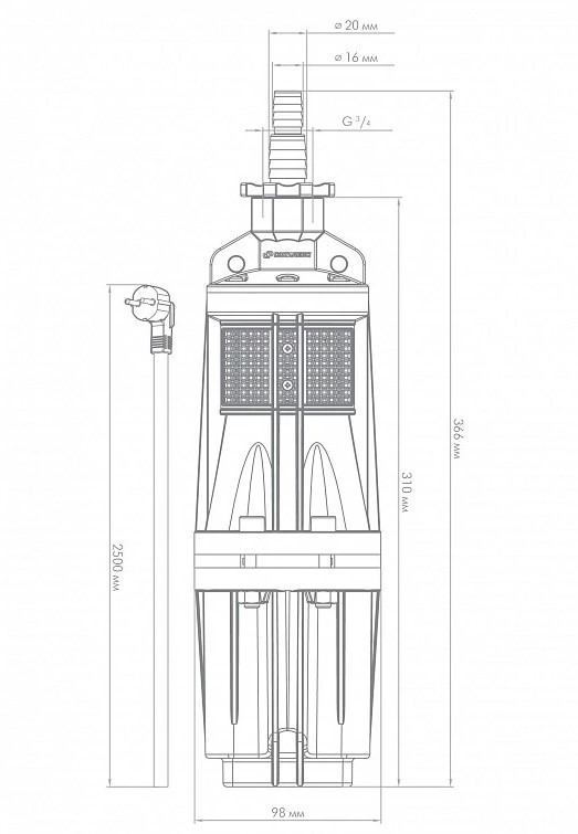 Погружной насос КАЧАН 20/60 - 25м