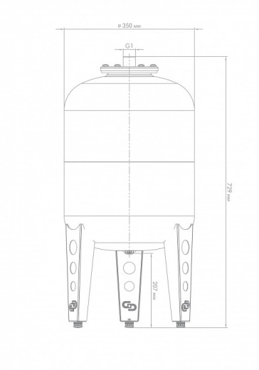 Расширительный бак В50
