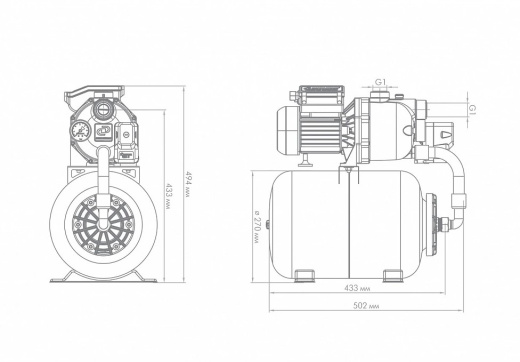 Насос-автомат ДЖАМБО 60/35П-24