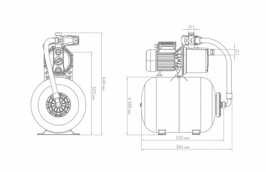 Насос-автомат ДЖАМБО 70/50П-50