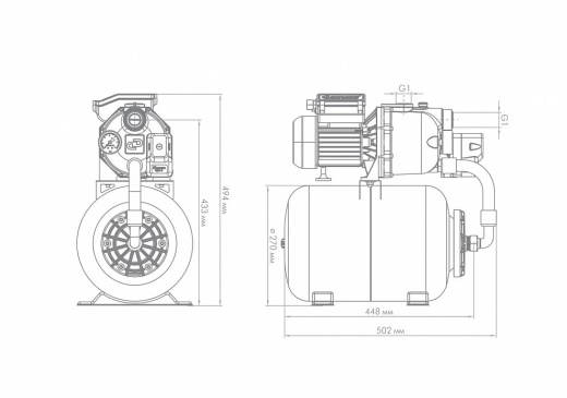 Насос-автомат ДЖАМБО 60/35Ч-24