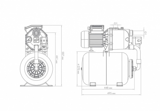 Насос-автомат ДЖАМБО 70/50Ч-24