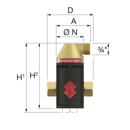 Flamcovent Smart 3/4