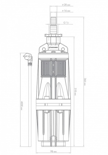 Погружной насос КАЧАН 20/60 - 40м