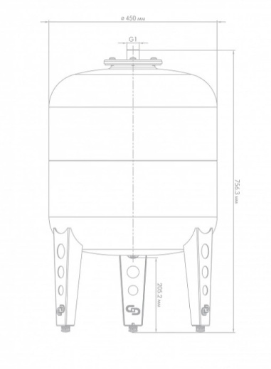 Расширительный бак В80