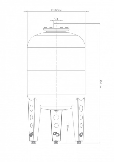 Расширительный бак В100