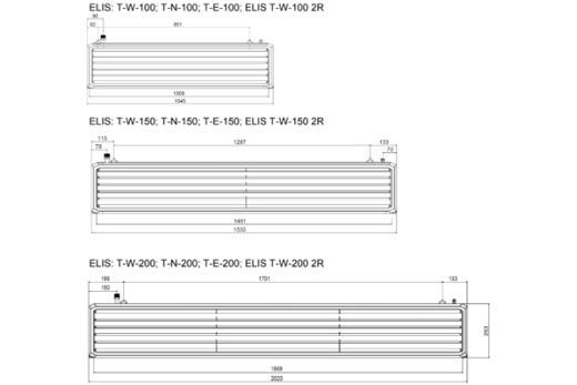 Воздушная завеса ELIS T