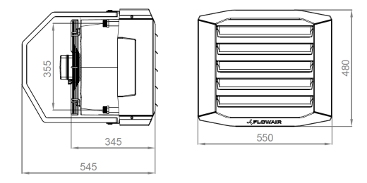 Воздухонагреватель водяной LEO S1 SET
