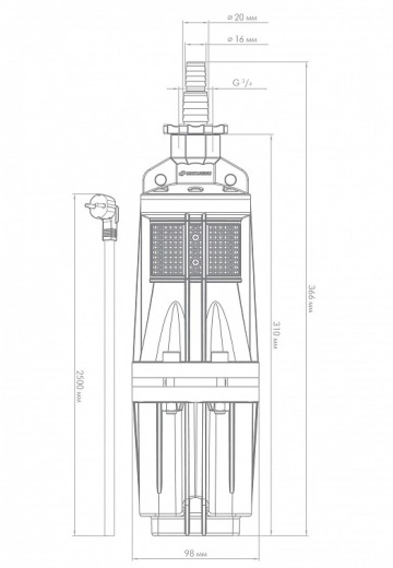 Погружной насос КАЧАН 20/60 - 25м
